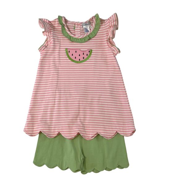 Ishtex‎ Watermelon Girl's short set NWT size 7 - Picture 1 of 4